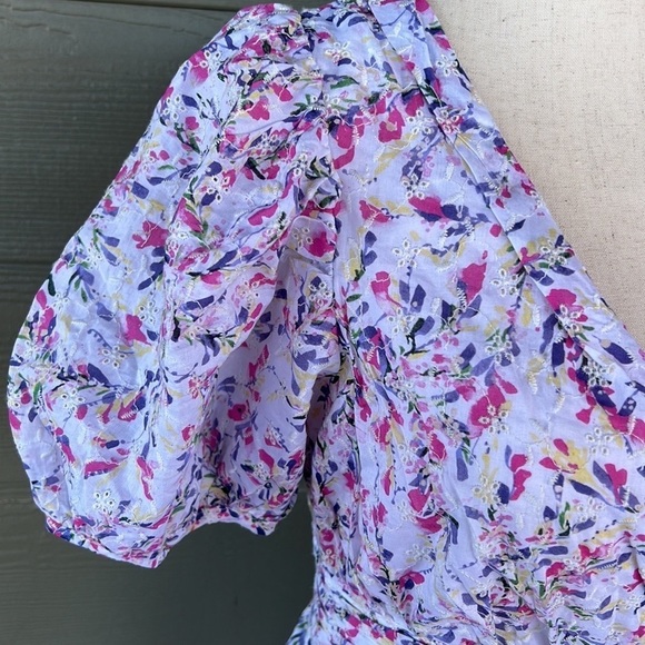 French Collection “Flores” Puff Sleeve Dress - Picture 5 of 12